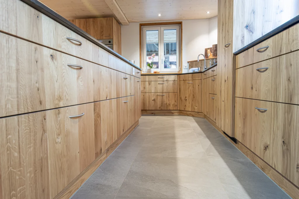 kueche eiche natur bauprojekt innenarchitektur schreinerkueche